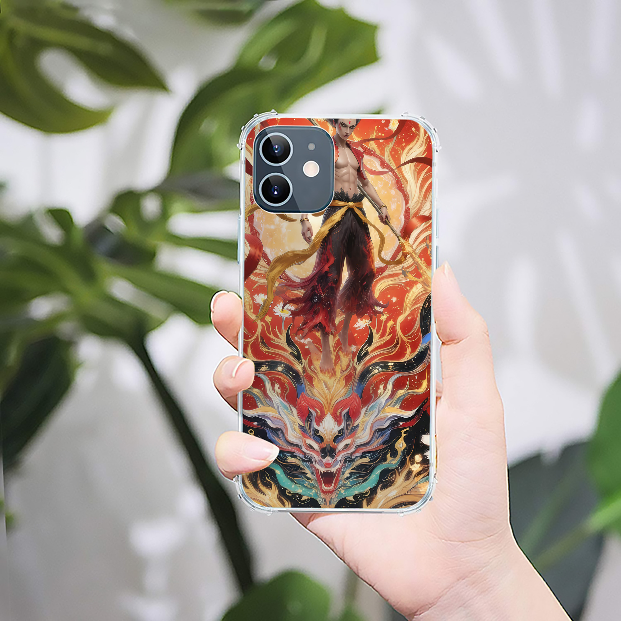 （画像用） Ne Zha 2 ナタ 魔童の大暴れ 【iPhone 12シリーズ対応】透明スマホケース（クリアソフトケース）